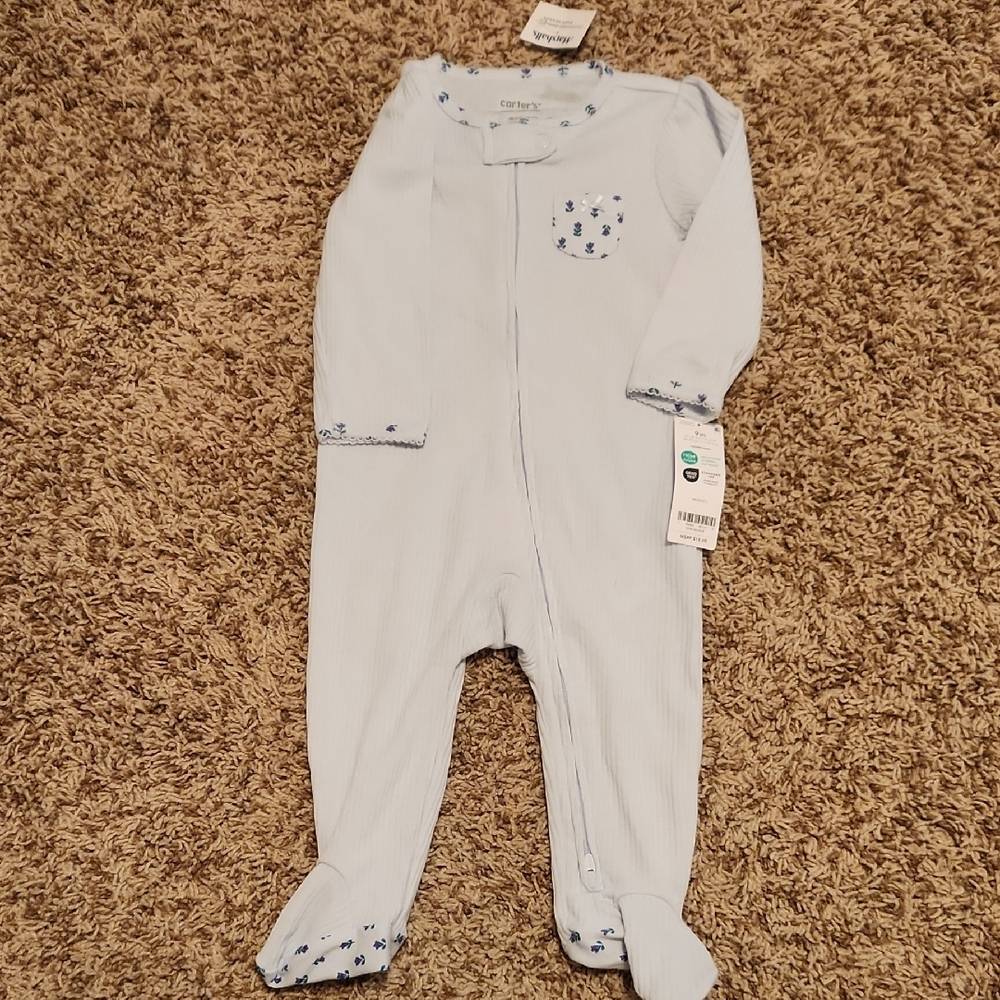 Carter's Blue Pajama Sets with Cozy Footed Design